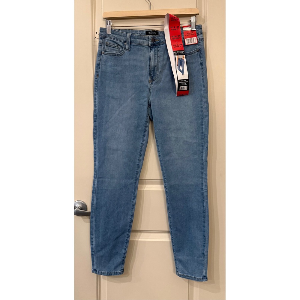 Buffalo David Bitton NWT High Rise Stretch Skinny Blue Denim Jeans Size 8/29